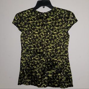 Black and green blouse